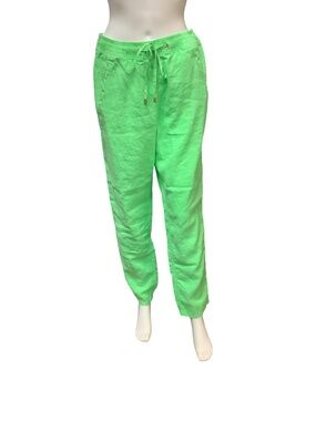 Lilly Pulitzer Straight Leg Linen Pants Size: L